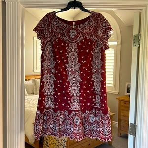 Embroidered dress size large.
